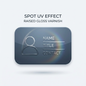 Business cards spot uv options