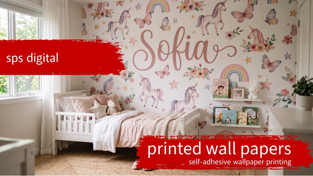 self‑adhesive wallpaper printing
