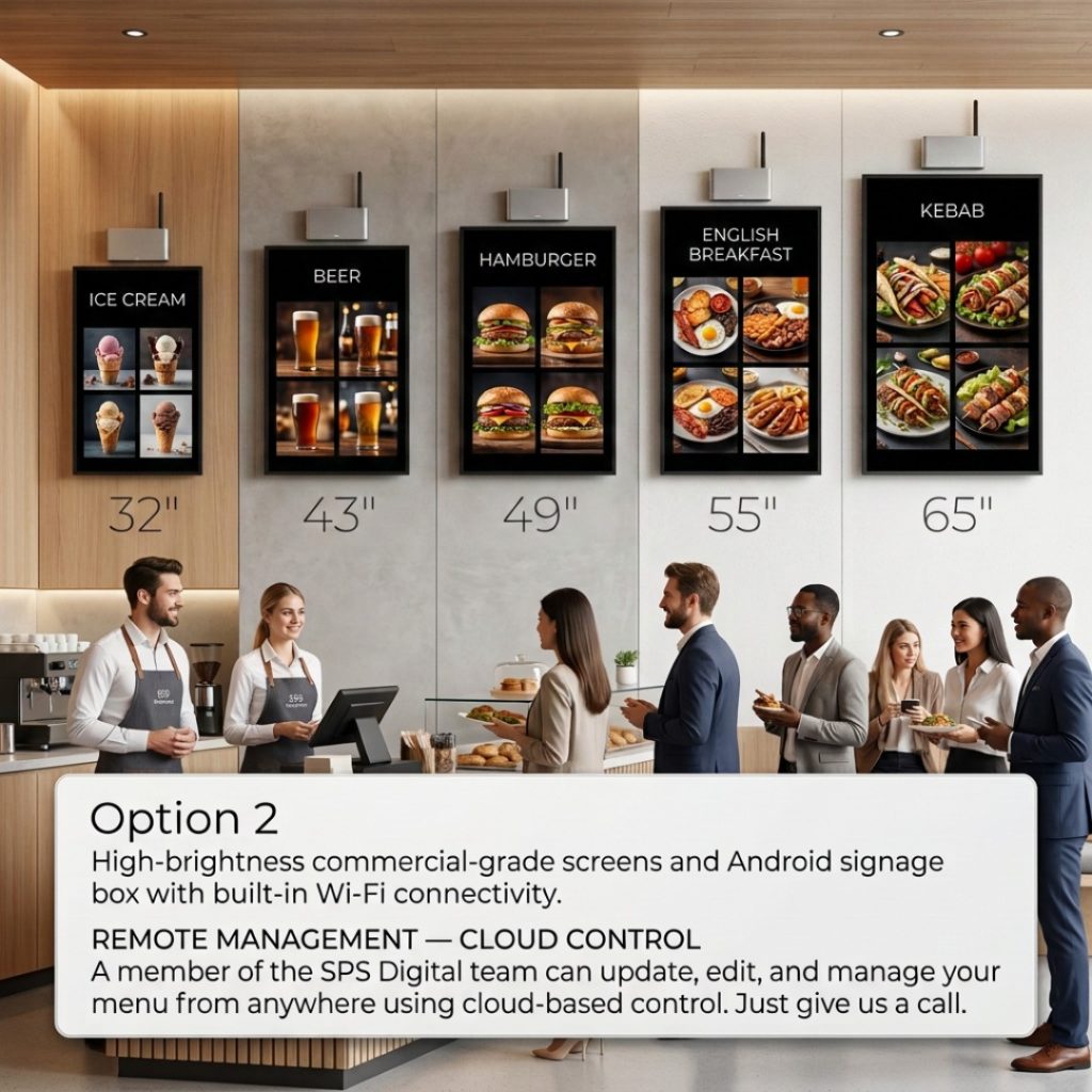 DIGITAL MENU SCREENS