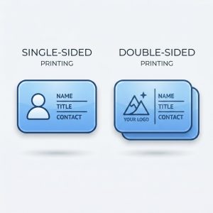 single or double sided business cards